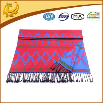 100% Silk Cashmere feeling New Style Jacquard Woven Blanket Scarf